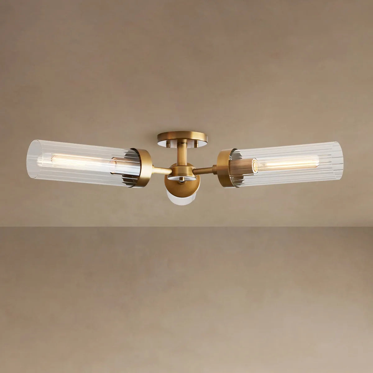 Andreas Flush Mount Brass