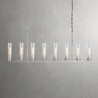 Andreas Linear Chandelier Nickel