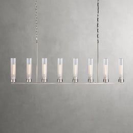 Andreas Linear Chandelier Nickel
