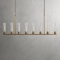 Andreas Linear Chandelier Brass