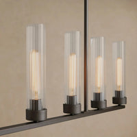 Andreas Linear Chandelier Bronze