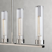 Andreas Linear Chandelier Nickel