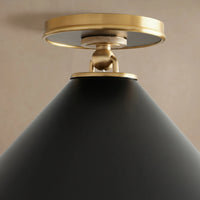 Arno Small Flush Mount in Black