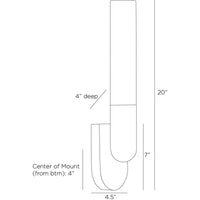 haynes wall sconce dimensions