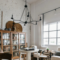 Atherton Forged Iron Chandelier 6-Light