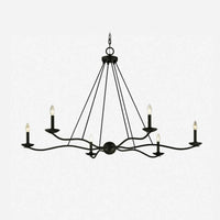 Atherton Forged Iron Chandelier 6-Light