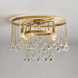 Aubrey Flush Mount Brass