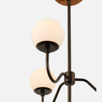 Aurelia Opal Glass Globe Chandelier