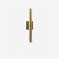 Baton Brass Minimalist 2-Light Wall Sconce
