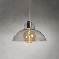 Bauer Dome Pendant with Bulb