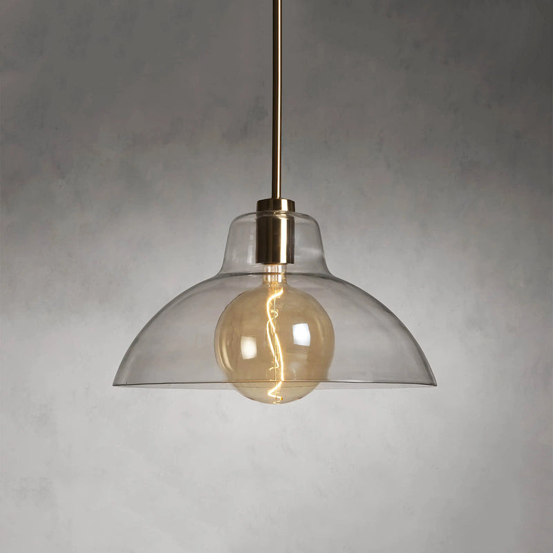Bauer Dome Pendant with Bulb