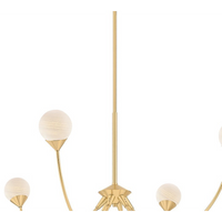 Bexley Cloud Glass Six-Light Chandelier
