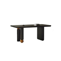 Black Dining Room Table - Unique Rectangle Table for Modern Dining Spaces