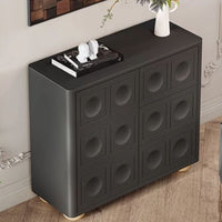Black Furniture Living Room Cabinet - Stylish Chest of Drawers for Storage