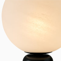 Marlow Bobbin Wood Globe Floor Lamp