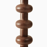 Marlow Bobbin Wood Globe Floor Lamp