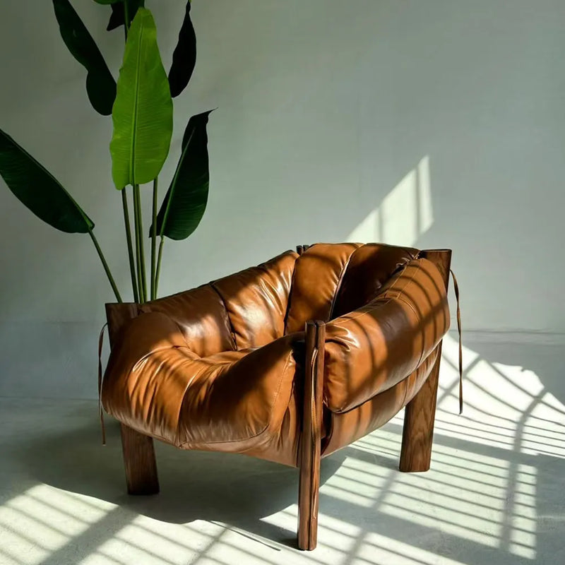 Mid Century Modern Recliner Stylish Chaise Lounge Comfort Living Room Sofa