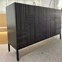 Buffet Cabinet with Storage - Modern Sideboard & Black Entryway Cabinet for Elegant Spaces