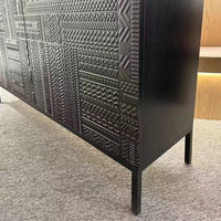 Buffet Cabinet with Storage - Modern Sideboard & Black Entryway Cabinet for Elegant Spaces