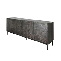 black entryway cabinet