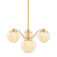 Camden Glass Four-Light Chandelier