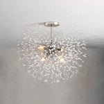 Dandelion Flush Mount Silver