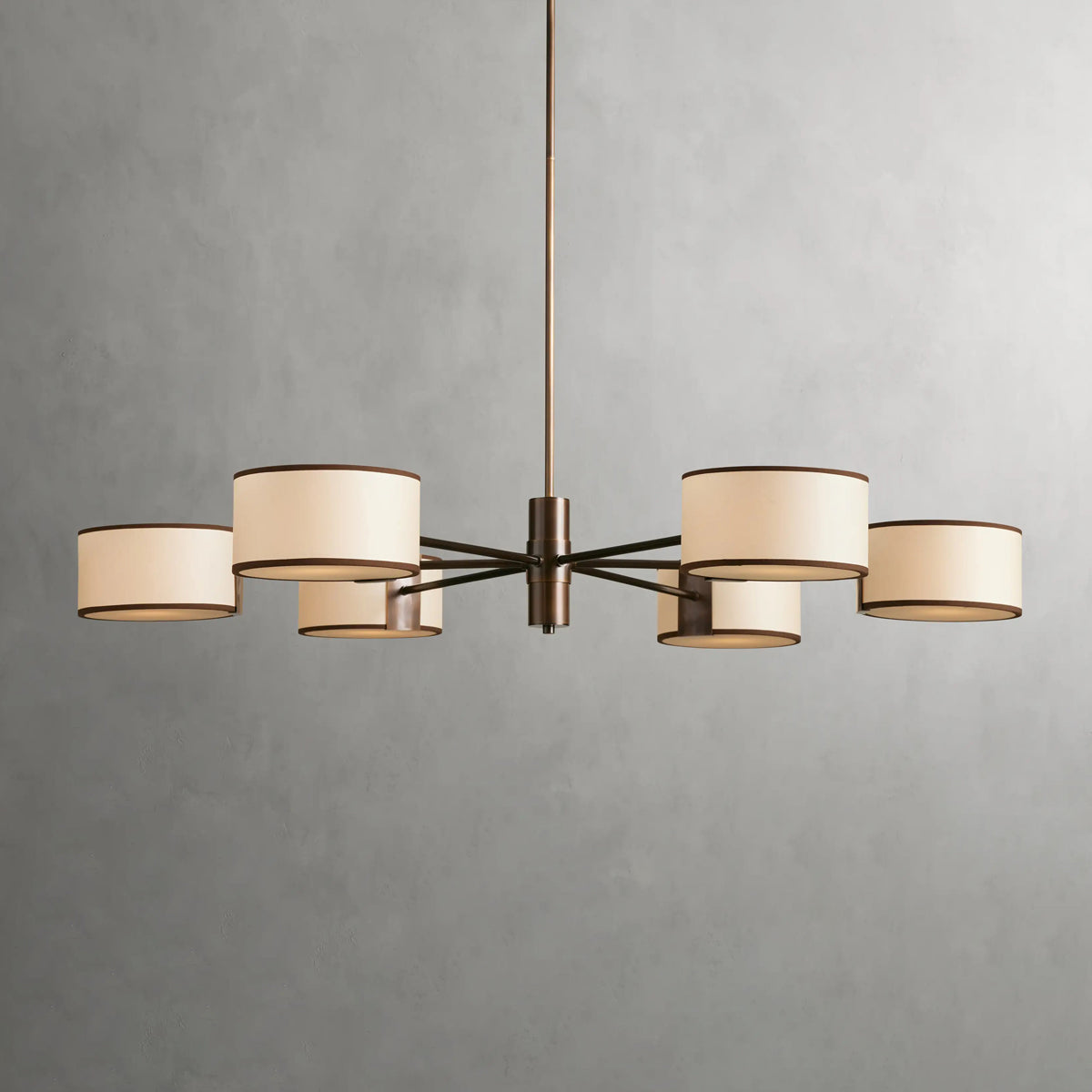 Daphne 48" Round Chandelier in Ecru