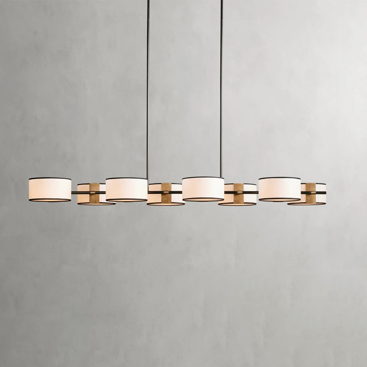 Daphne Fabric Linear Chandelier