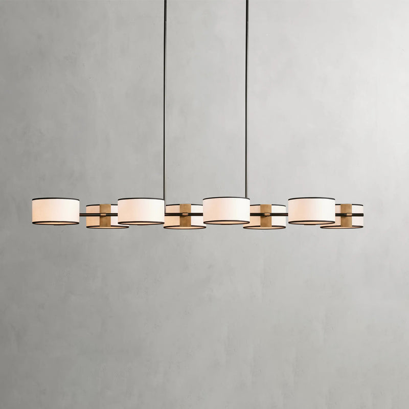Daphne Fabric Linear Chandelier