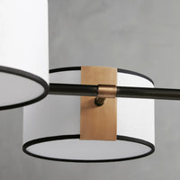 Daphne Fabric Linear Chandelier