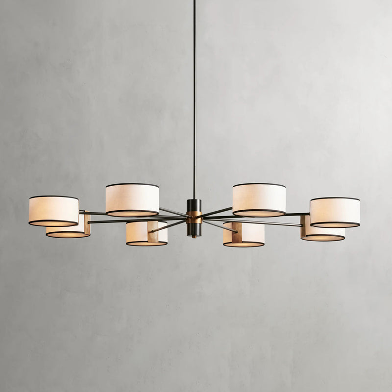 Daphne Fabric Round Chandelier