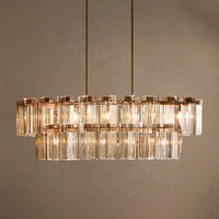 Delsie Oval Tiered Chandelier