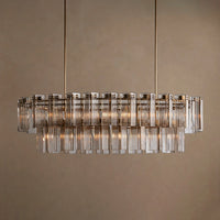 Delsie Oval Tiered Chandelier