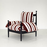 Mid-Century Design Retro Fabric Sofa Comfort Arm Chairs for Living Room