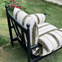 Mid-Century Design Retro Fabric Sofa Comfort Arm Chairs for Living Room