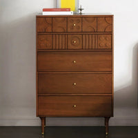Grain Wood Furniture Mid Century Cabinet - Corner Storage Cabinet for Home