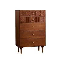 Grain Wood Furniture Mid Century Cabinet - Corner Storage Cabinet for Home