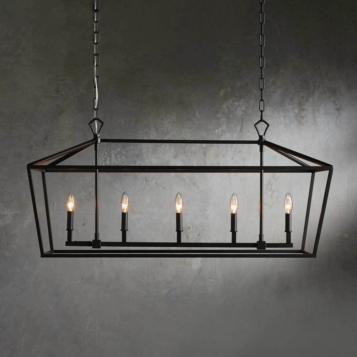Garnet Rectangular Chandelier