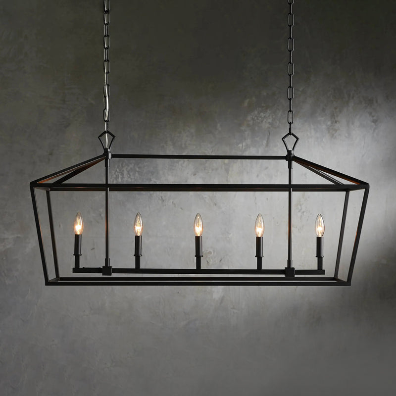 Garnet Rectangular Chandelier