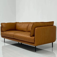 Brown Leather Sofa image 2