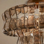 Ghiaccio Flush Mount Brasss Smoke