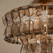 Ghiaccio Flush Mount Brasss Smoke