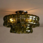 Ghiaccio Flush Mount Bronze Green