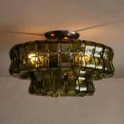 Ghiaccio Flush Mount Bronze Green