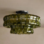 Ghiaccio Flush Mount Bronze Green