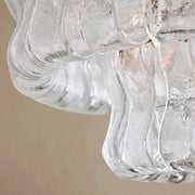 Ghiaccio Flush Mount Brass Clear