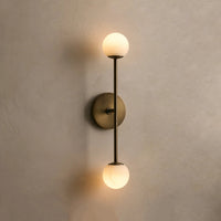 Girouette Double Sconce Antique Brass