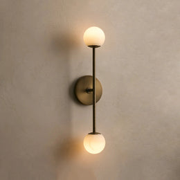 Girouette Double Sconce Antique Brass