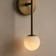 Girouette Double Sconce Antique Brass