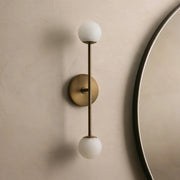 Girouette Double Sconce Antique Brass